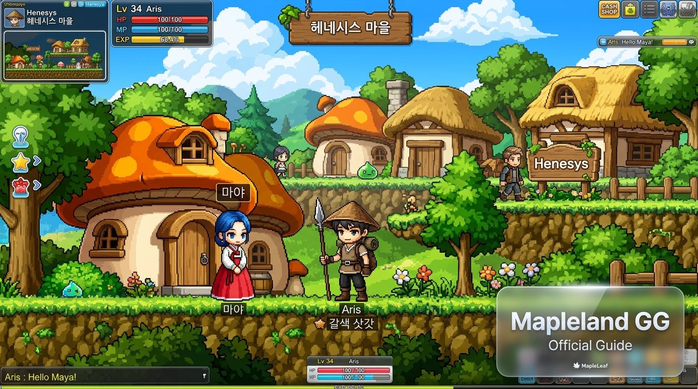 메이플랜드 - 1~100 돈 되는 필수 퀘스트 총정리